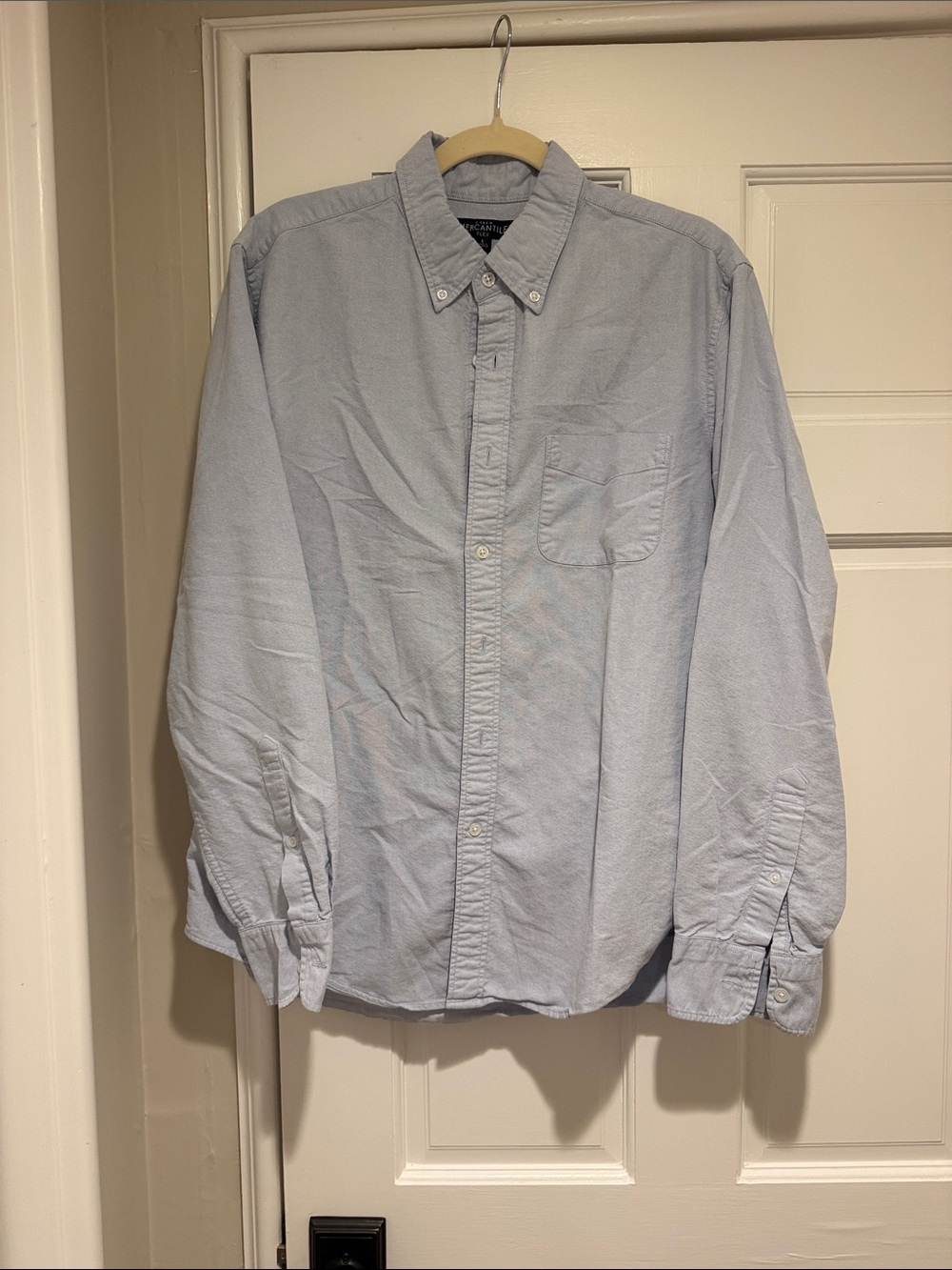J Crew Classic Button-Down Men's Shirt in Light Blue size L